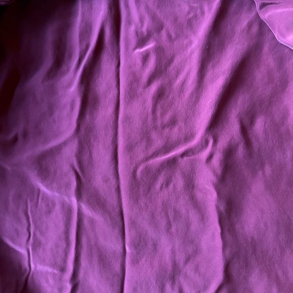 Eileen Fisher silk quilted jacket with pockets medium maroon - Picture 5 of 8